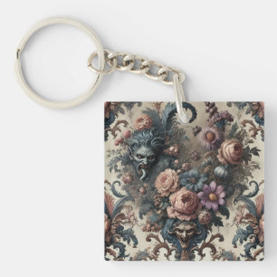 The Formal Fiends – Gothic Floral Design Key Ring