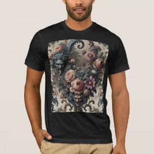 The Formal Fiends – Gothic Floral Design T-Shirt