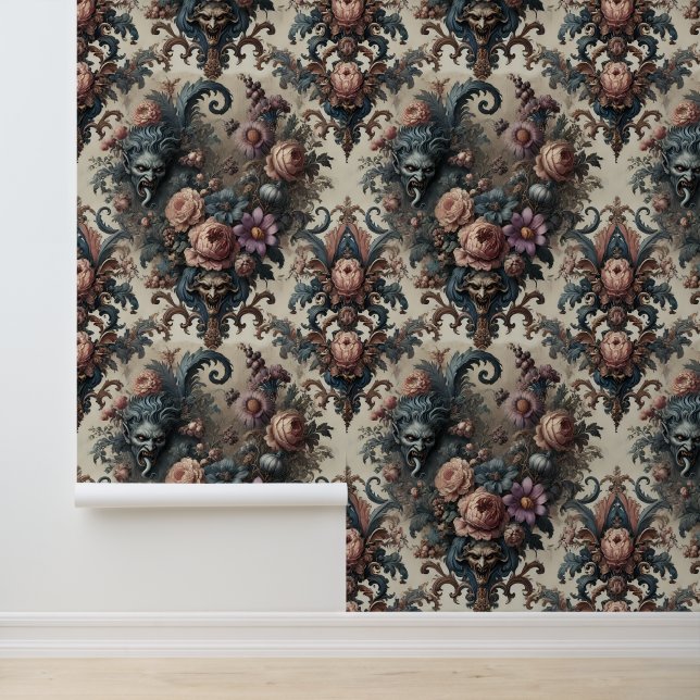 The Formal Fiends – Gothic Floral Design Wallpaper (Application)