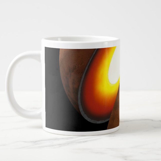 The Formation Of Rocky Bodies In The Solar System. Large Coffee Mug (Left)