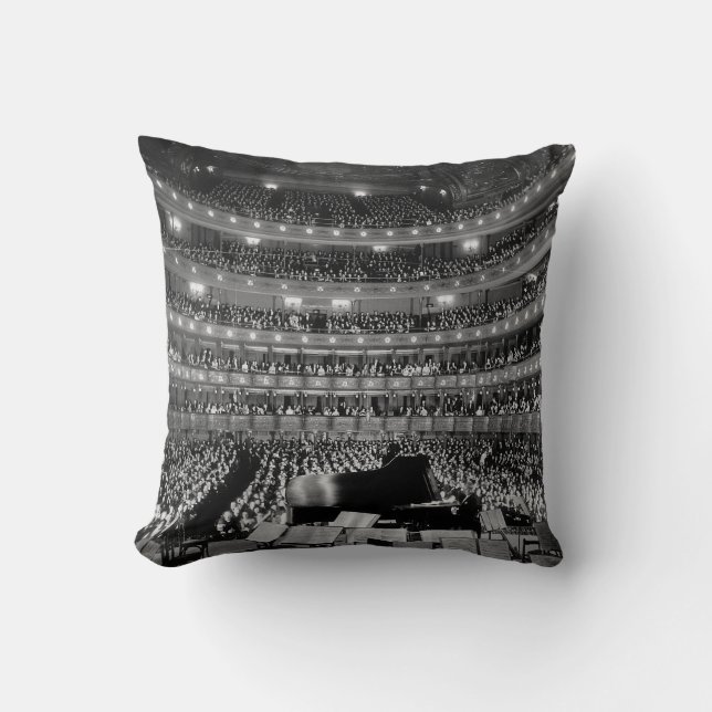 The Former Metropolitan Opera House 39th St 1937 Cushion (Front)