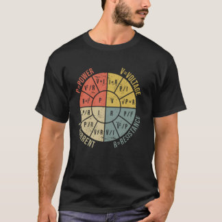 The Formula Wheel Of Electrical Engineering Retro  T-Shirt