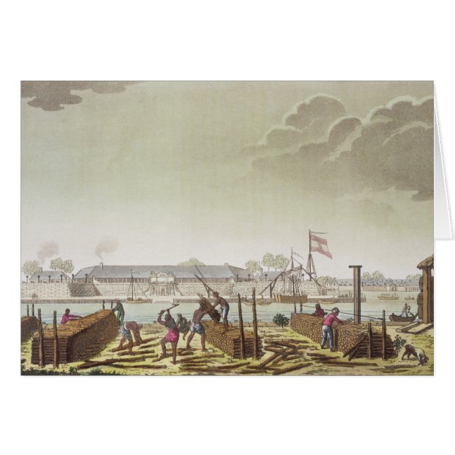 The Fort at Batavia with Native Loggers, plate 50 (Front Horizontal)