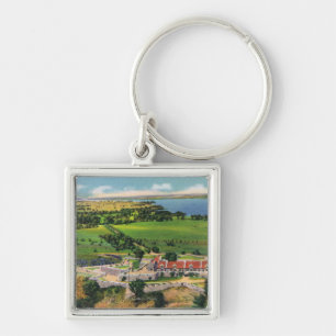 The Fort, Lake Champlain in Distance Key Ring