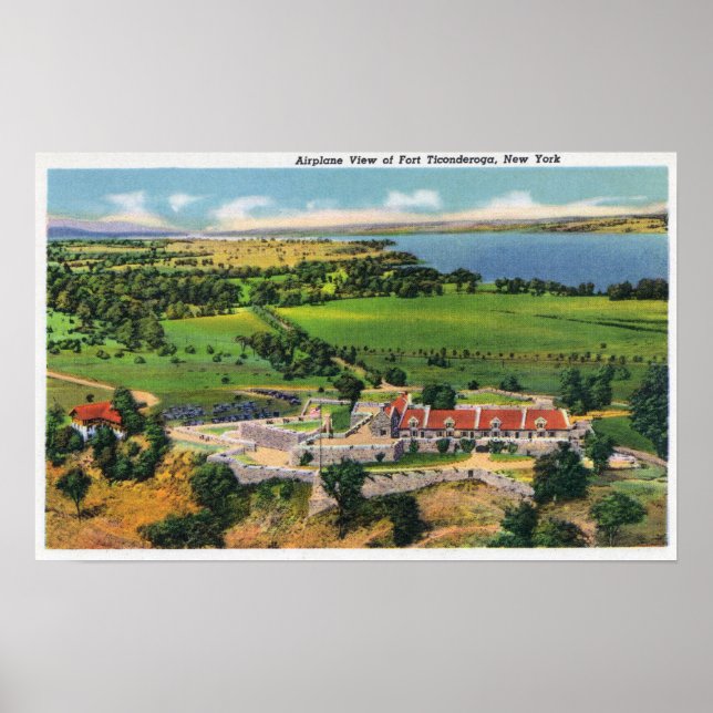 The Fort, Lake Champlain in Distance Poster (Front)