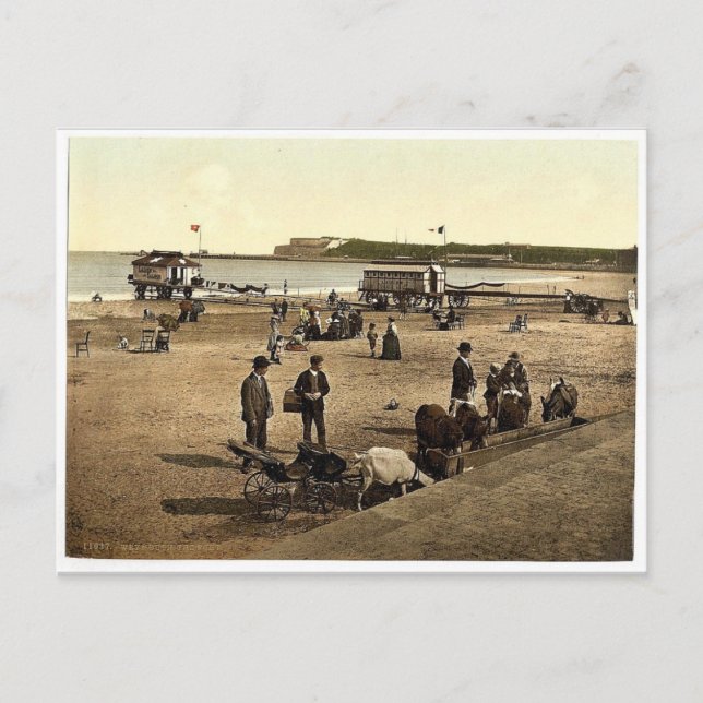 The fort, Weymouth, England classic Photochrom Postcard (Front)