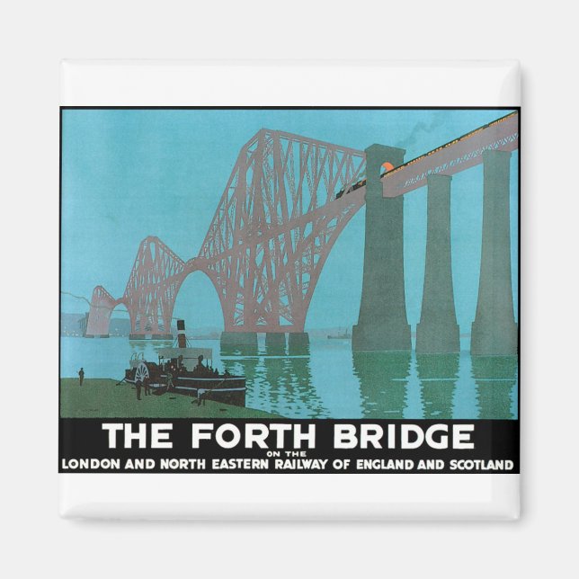 The Forth Bridge - North Eastern Railway Magnet (Front)