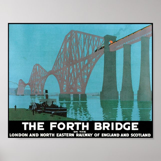 The Forth Bridge - North Eastern Railway Poster (Front)