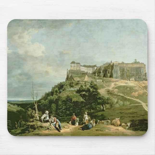 The Fortress of Konigstein, 18th century Mouse Mat (Front)