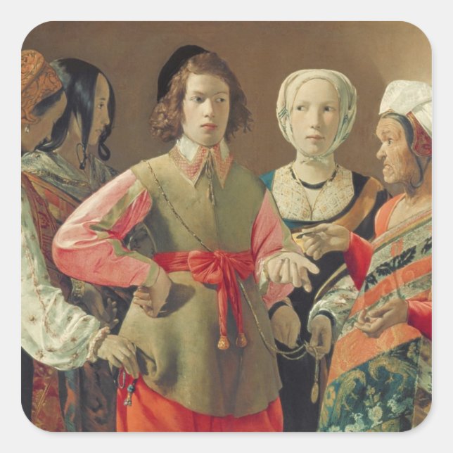 The Fortune Teller, c.1630 (oil on canvas) (see 19 Square Sticker (Front)