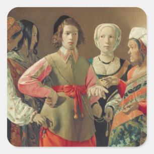 The Fortune Teller, c.1630 (oil on canvas) (see 19 Square Sticker