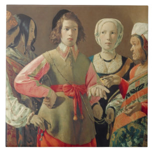 The Fortune Teller, c.1630 (oil on canvas) (see 19 Tile