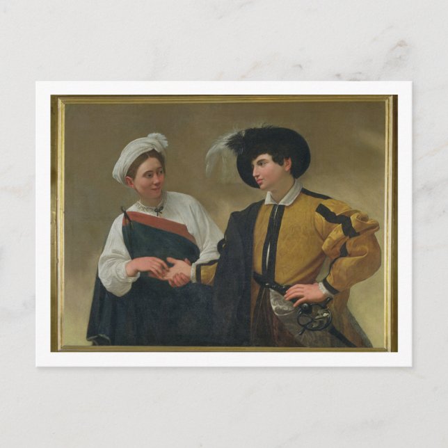 The Fortune Teller (La Buona Ventura), c.1594 Postcard (Front)