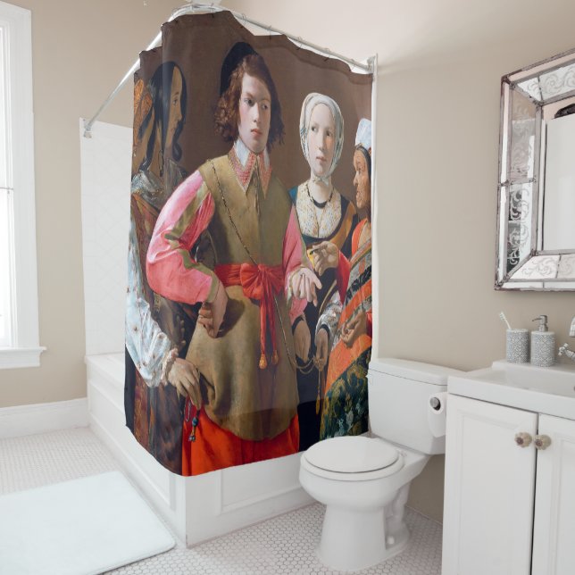 The Fortune Teller, La Tour Shower Curtain (In Situ)