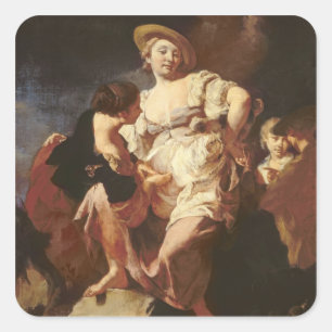 The Fortune-teller (L'Indivona), 1740 Square Sticker
