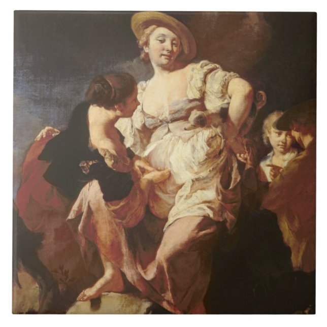 The Fortune-teller (L'Indivona), 1740 Tile (Front)