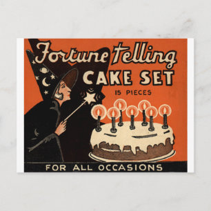 The Fortune Telling Cake Postcard