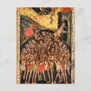 The Forty Martyrs of Sebaste Orthodox Icon Postcard
