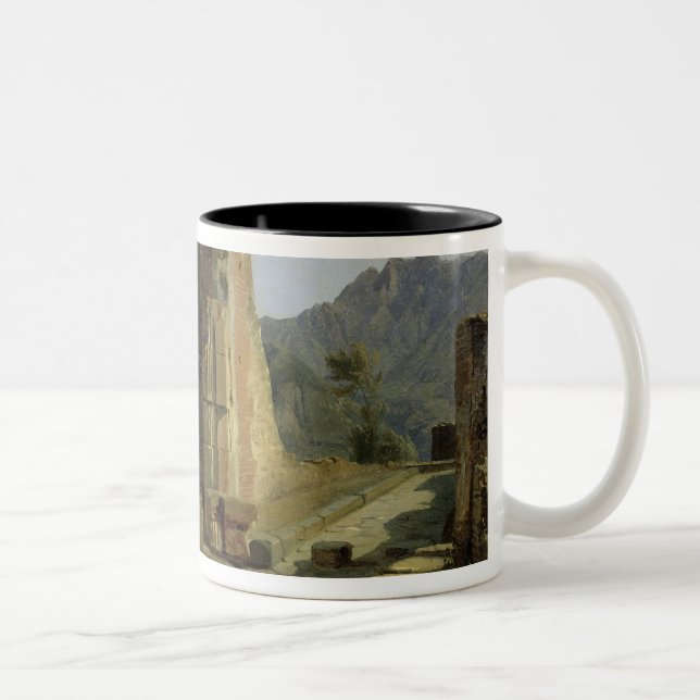 The Forum of Pompeii Two-Tone Coffee Mug (Right)