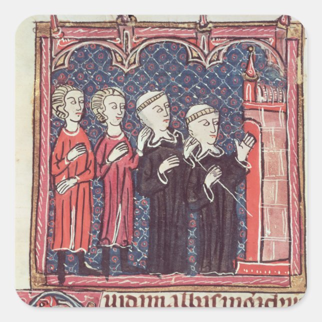 The Foundation of a Monastery Square Sticker (Front)