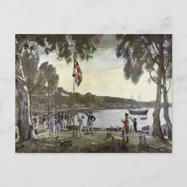 The Founding of Australia by Capt. Arthur Postcard (Front)