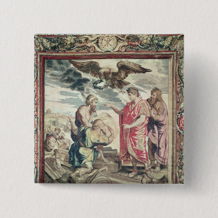 The Founding of Constantinople 15 Cm Square Badge