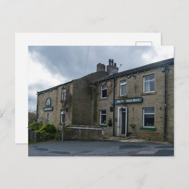 The Fountain Head Inn, Halifax Holiday Postcard (Front/Back)