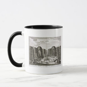 The fountain in the maze at the Princely Pleasure Mug