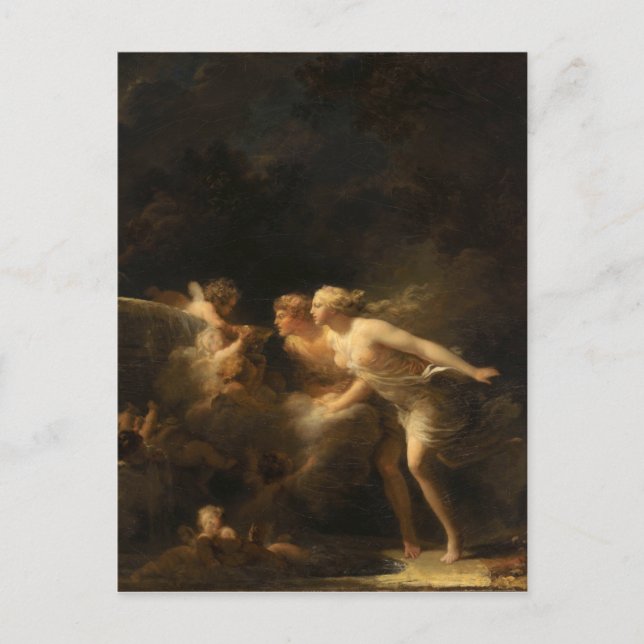 The Fountain of Love by Jean-Honore Fragonard Postcard (Front)