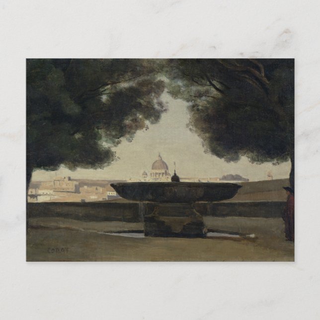 The Fountain of the French Academy in Rome Postcard (Front)