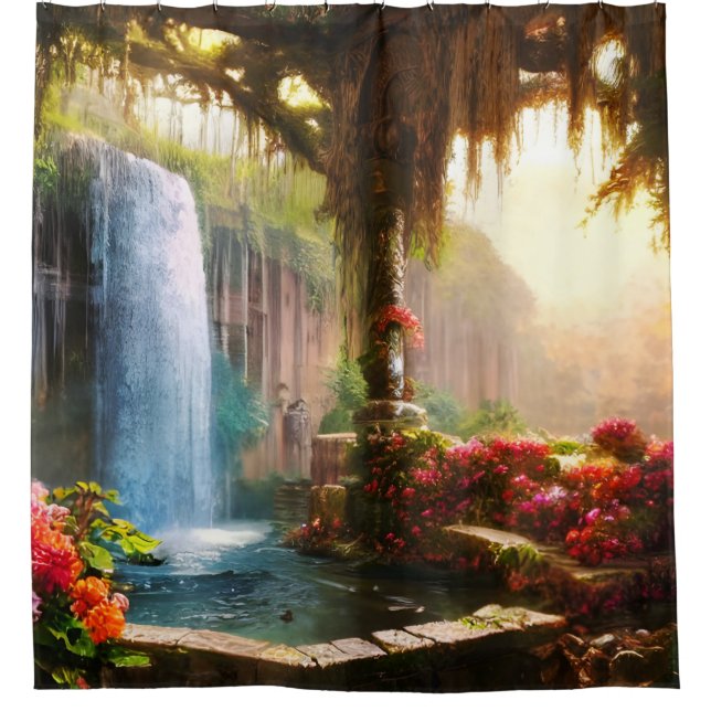 The Fountain Shower Curtain (Front)