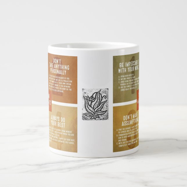 The Four Agreements Large Coffee Mug (Front)