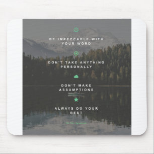 The four agreements mouse mat