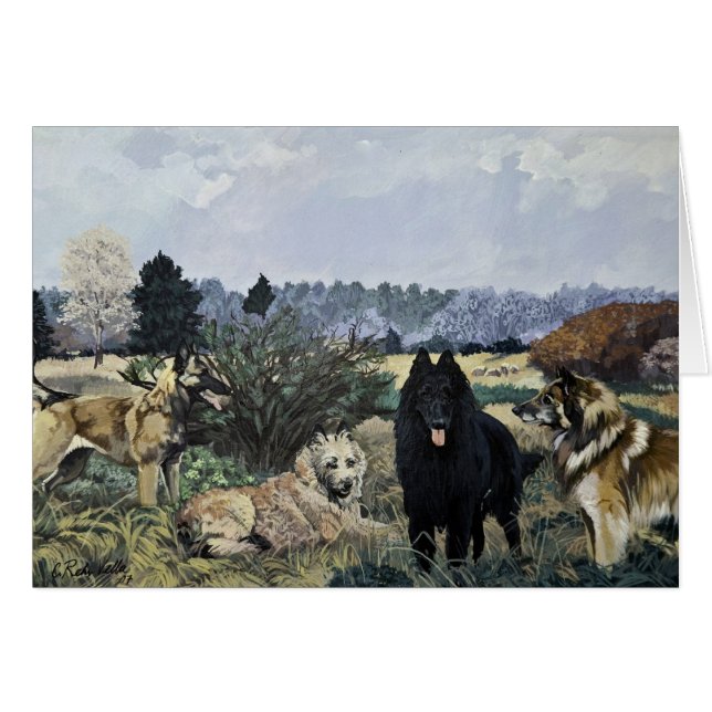 The Four Belgians Card (Front Horizontal)