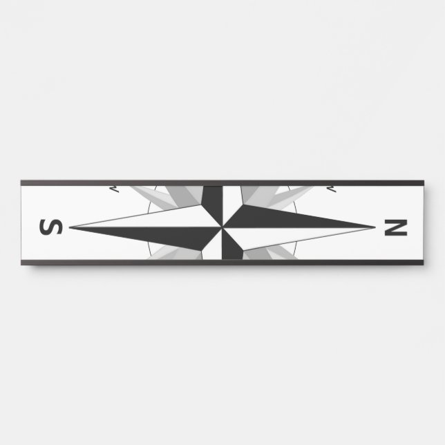 The four cardinal directions - door sign (Front)