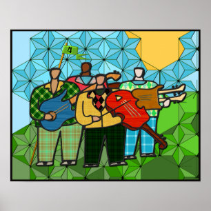 The Four Duffers (Fine Art Poster) Poster