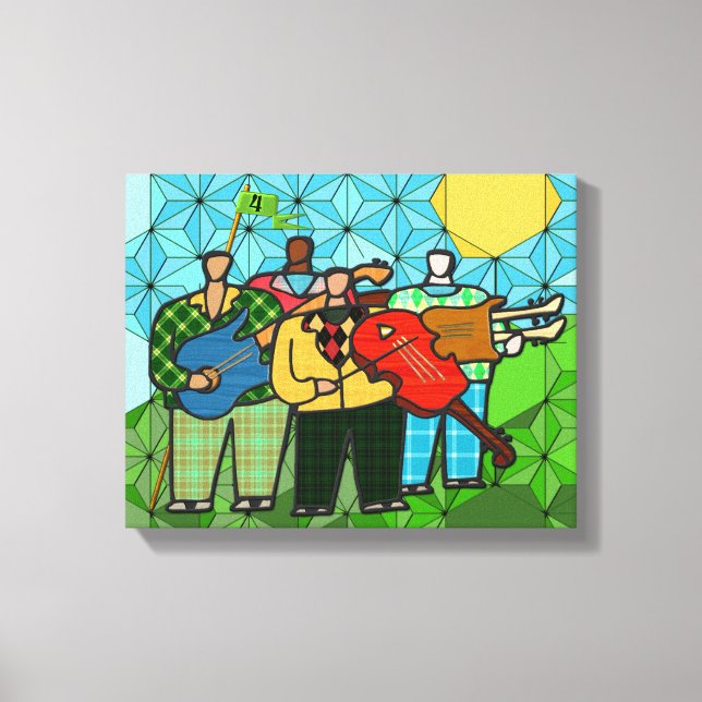 The Four Duffers (Stretched Canvas Print) Print (Front)