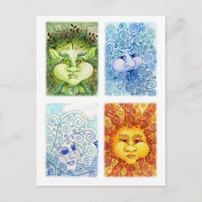 The Four Elements Postcard (Front)