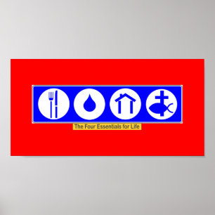 The Four Essentials for Life Poster