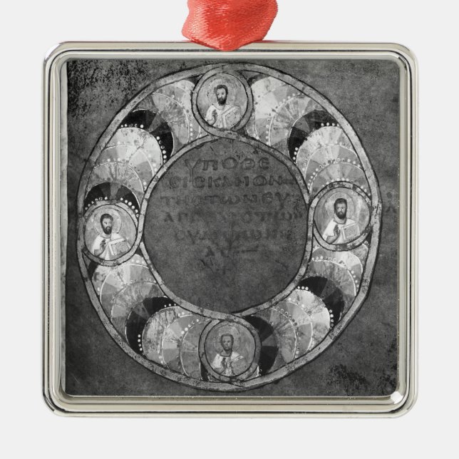 The four evangelists metal tree decoration (Front)