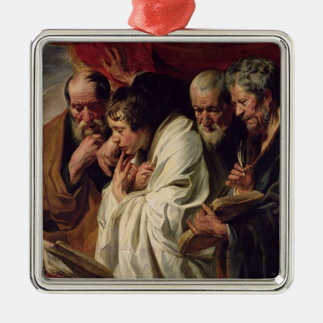 The Four Evangelists Metal Tree Decoration (Front)