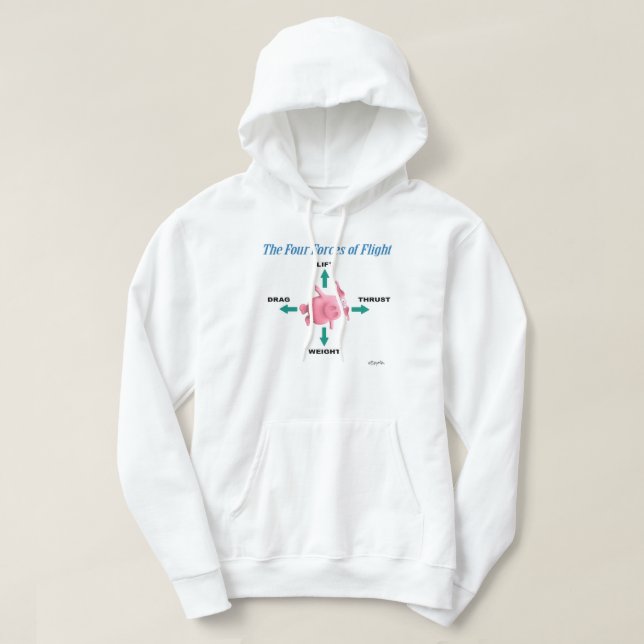 THE FOUR FORCES OF FLIGHT by Sandra Boynton Hoodie (Design Front)