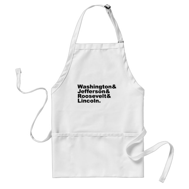 The Four Forefather Faces of Mount Rushmore Standard Apron (Front)