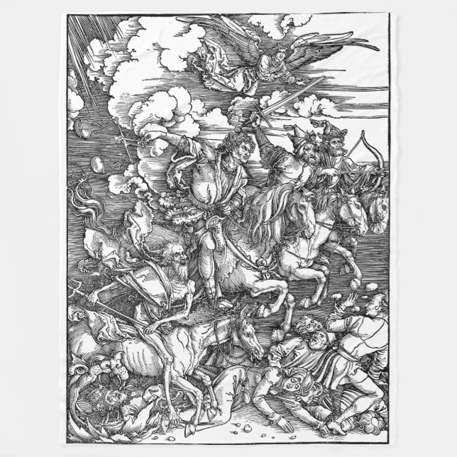 The Four Horsemen Fleece Blanket (Front)