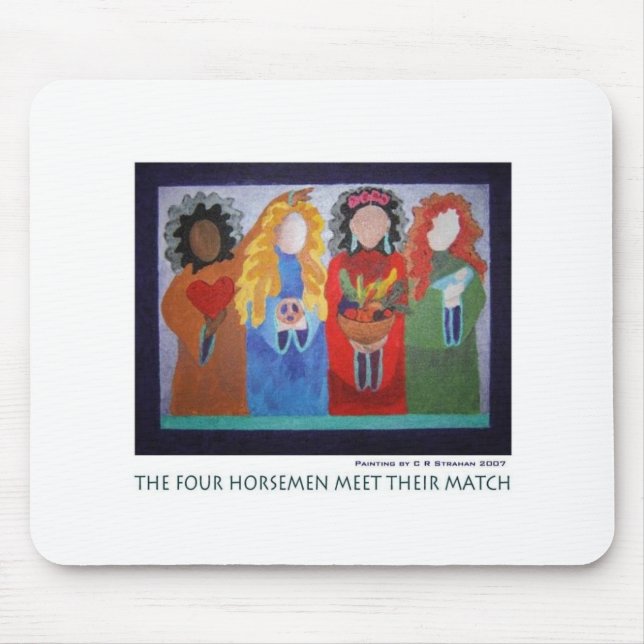 The Four Horsemen Meet Their Match Mouse Mat (Front)