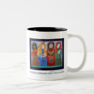 The Four Horsemen Meet Their Match Two-Tone Coffee Mug