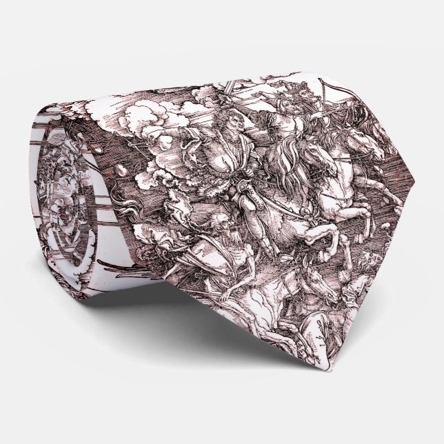 The Four Horsemen of the Apocalypse (Dürer, 1498) Tie (Rolled)