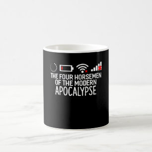 The Four Horsemen of the Modern Apocalypse Funny Coffee Mug