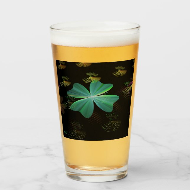 ☼The four-leaf clover☼ Glass (Front Filled)