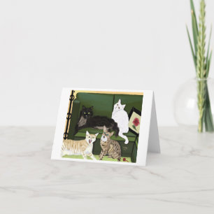 The Four Little Mountain Lions notecard